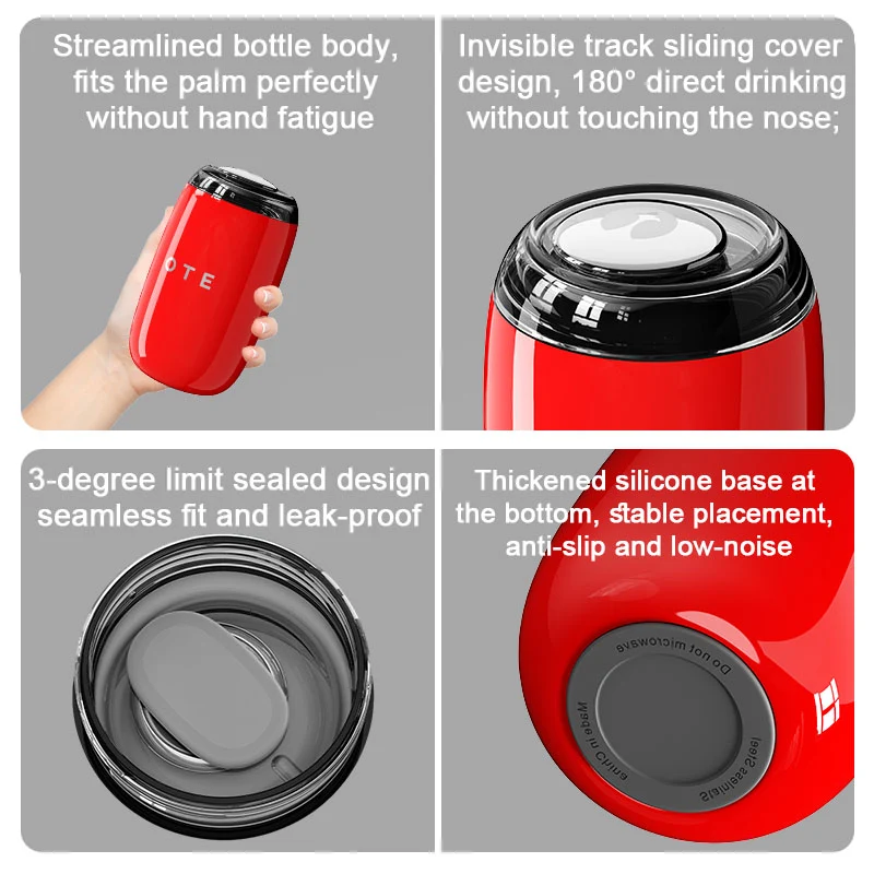 OTE Vacuum Insulated Coffee Mug, Stainless Steel Portable Wine Barrel Mug (with drinking lid), Capacity 13.5oz/10.1oz (400ml/300ml) – Suitable for Hot & Cold Drinks, Portable & Durable, Ideal for Fitness, Travel and Daily Use - Image 5