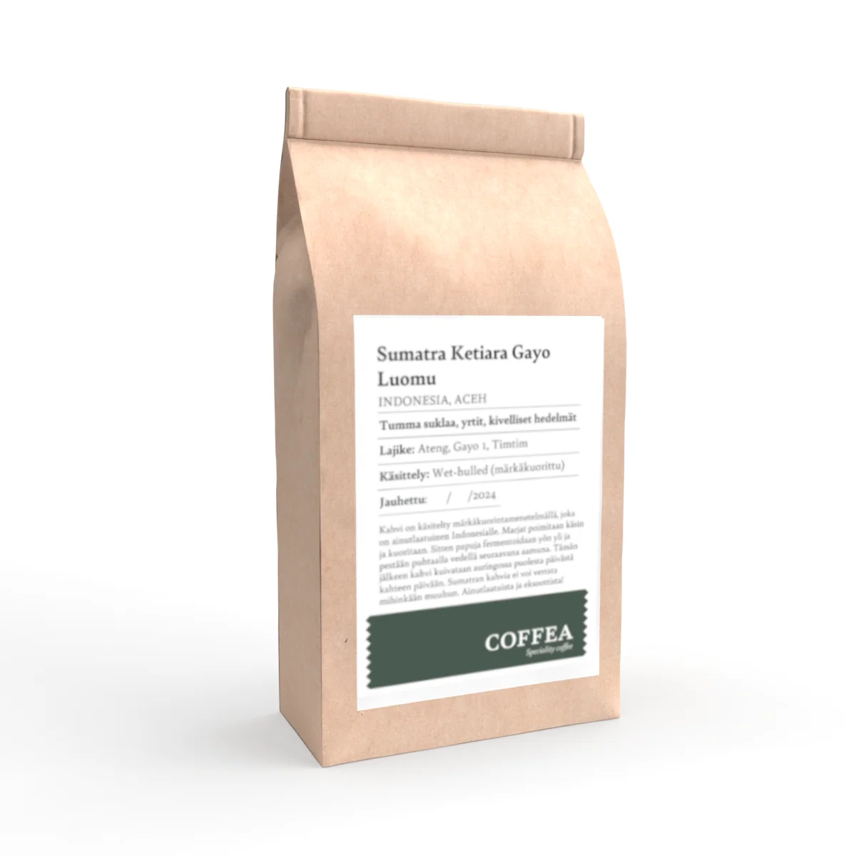 Coffea Sumatra Ketiara Gayo Luomukahvi - Image 2